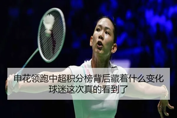 申花领跑中超积分榜背后藏着什么变化球迷这次真的看到了（Sohu Sports）